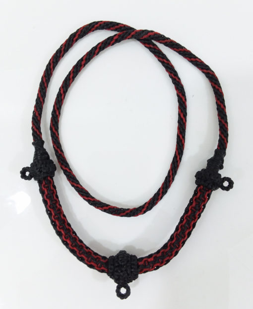 Thick and strong wax cord Thai necklace for 3 amulets