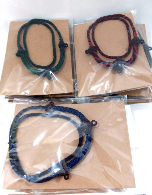 Thick and strong wax cord Thai necklace for 3 amulets - Image 2