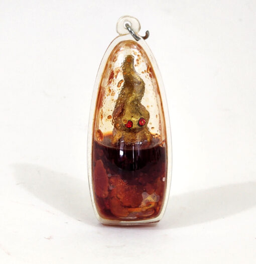 THAI VOODOO sorcery fetish - Squiggly headed prai Phra Ngang amulet by LP Phu Som